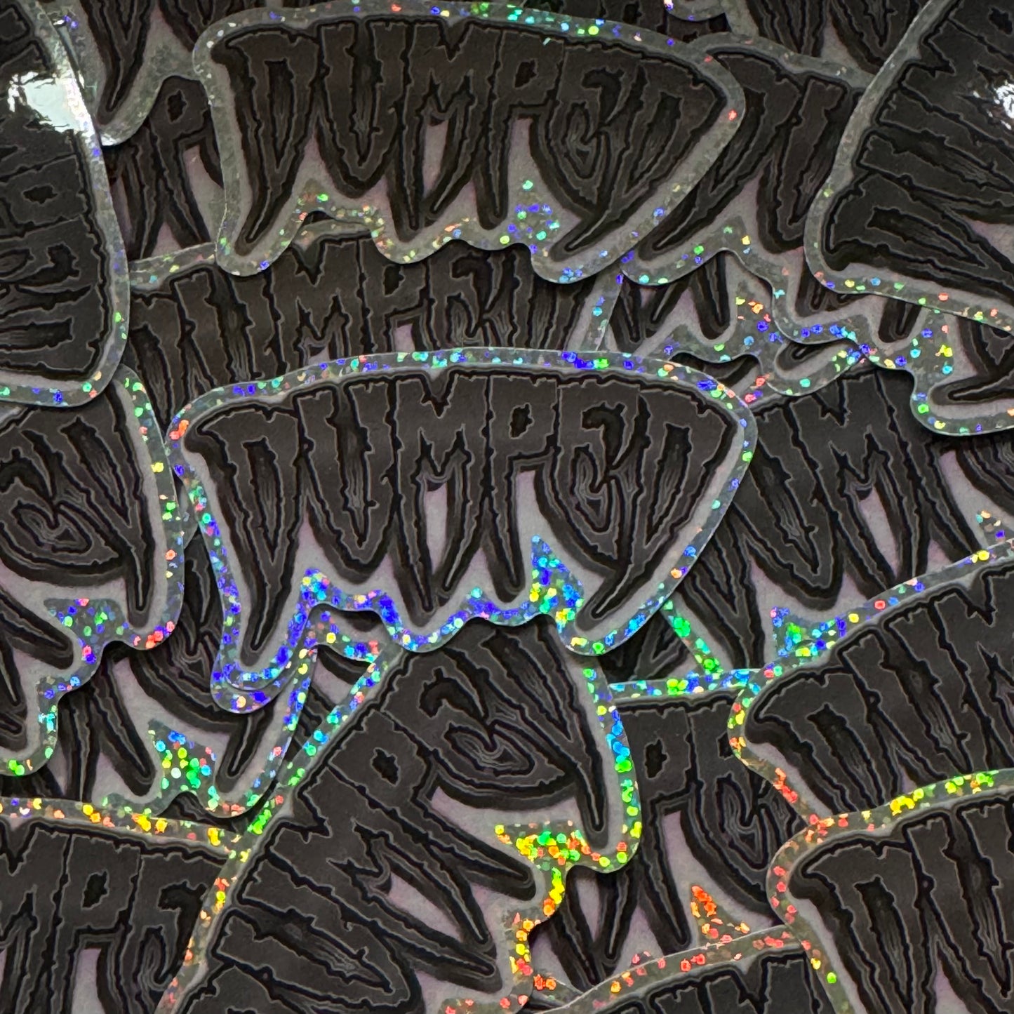 Og logo glitter sticker