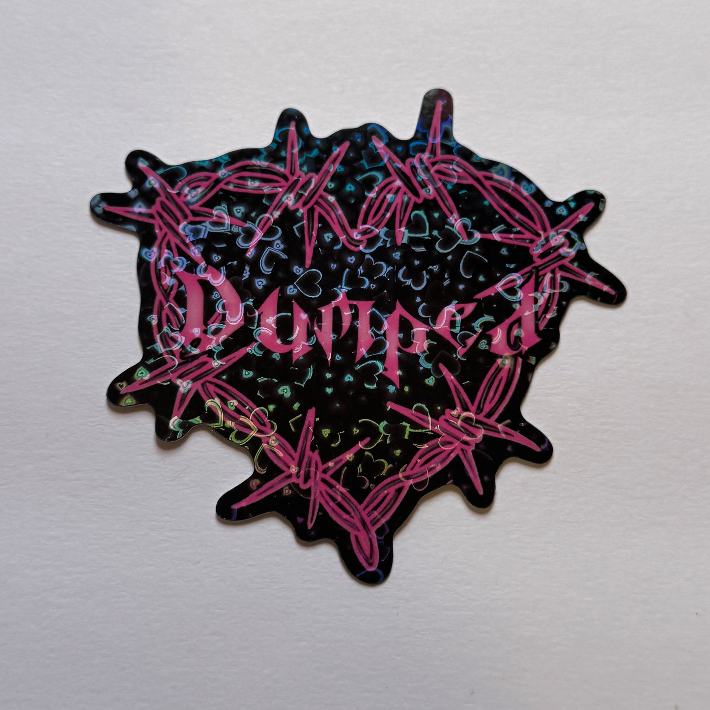 Reflective Dumped barbed wire sticker