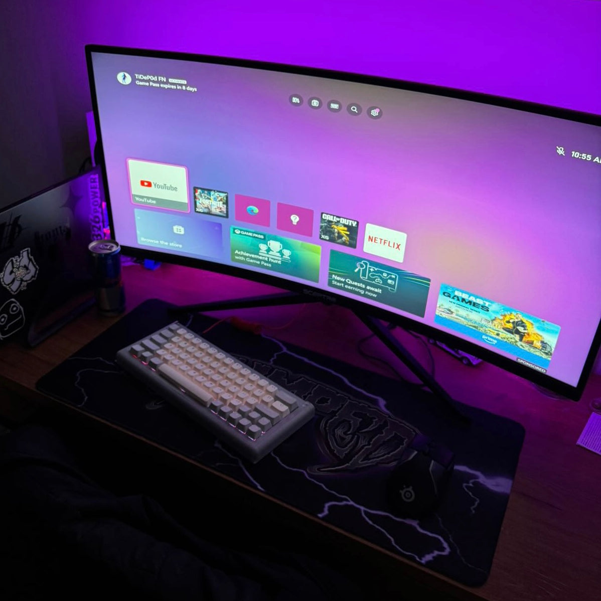 Lightning logo Mouse pad